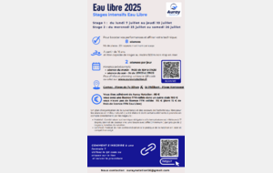 Stage EAU LIBRE 2025 du 7 au 10 juillet et/ou du 23 au 26 juillet