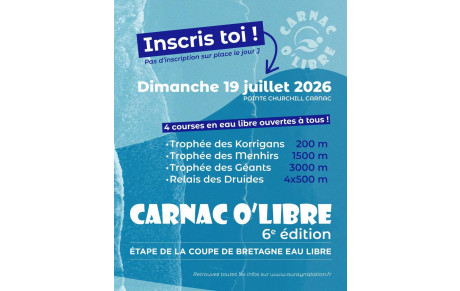 CARNAC O’LIBRE, c’est le dimanche 19 juillet !
