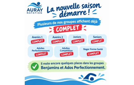 🏊 La rentrée bat son plein à Auray Natation !